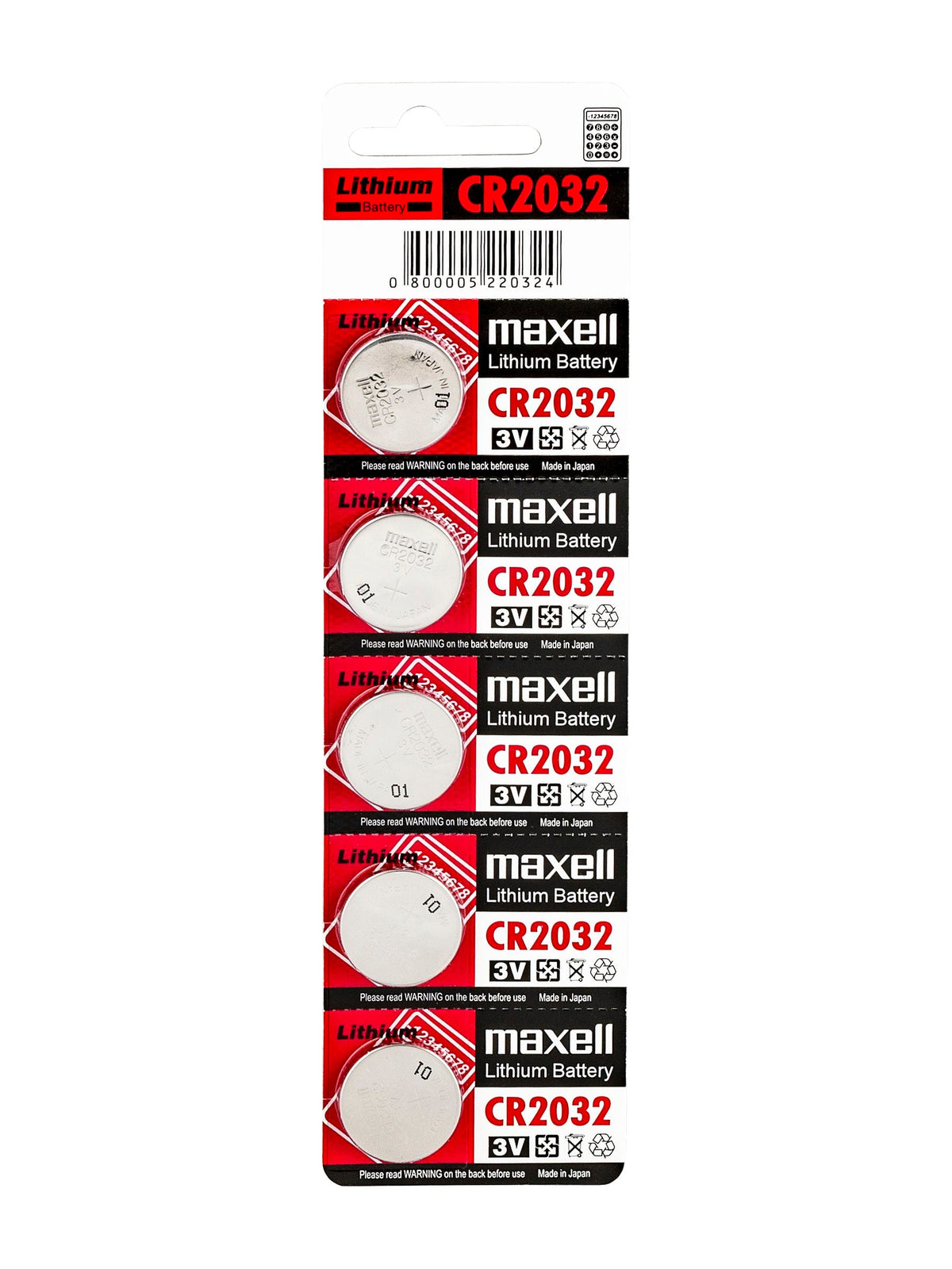 Bontrager CR2032 Computer Battery 5-Pack [BTRY BNT CR2032 5PK]