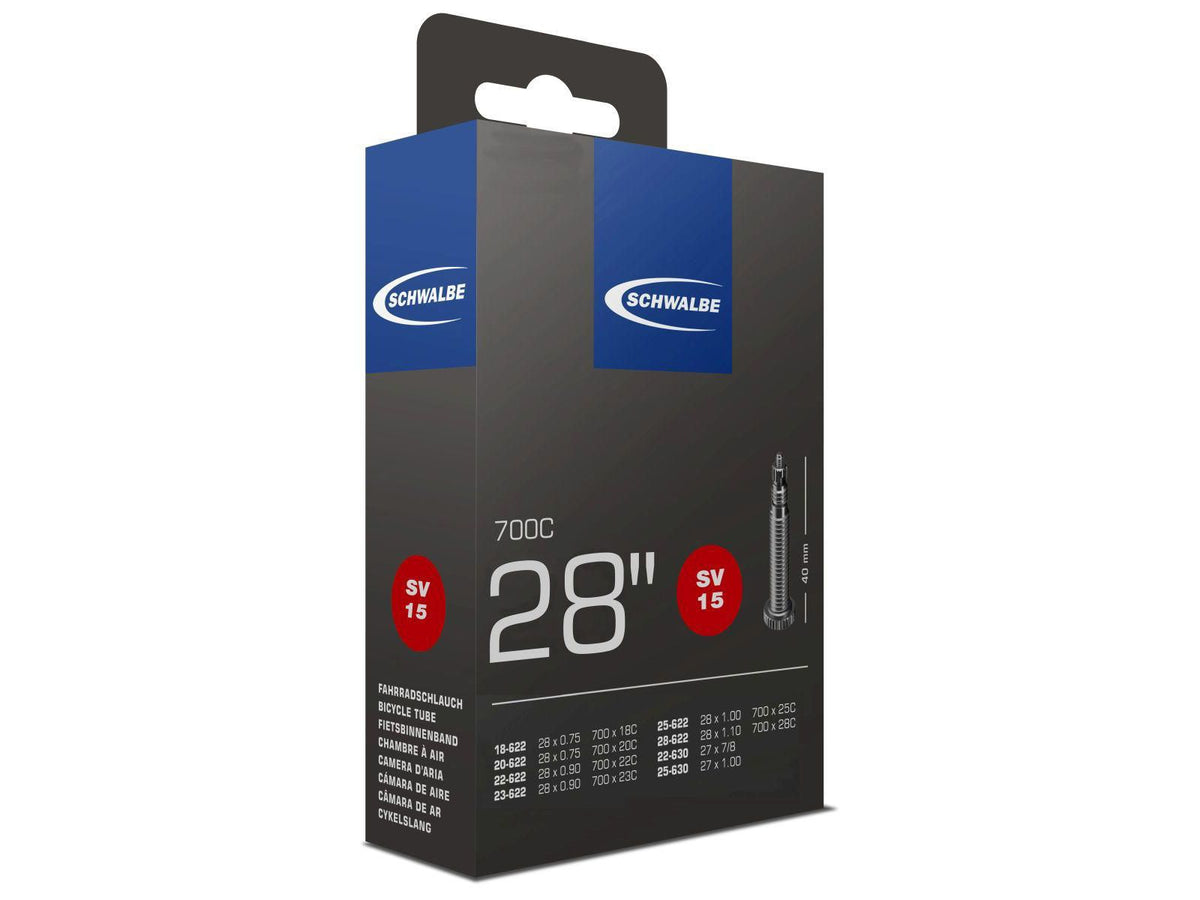 Schwalbe Sisärengas SV15 Presta 60mm – Butyylikumi, 18–28/622-630