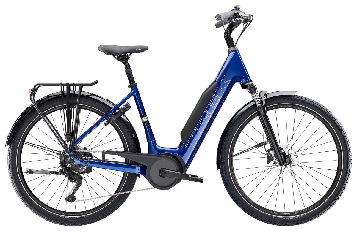 Trek Verve+ 3 Lowstep – sähköhybridipyörä, 75 Nm, 800 Wh