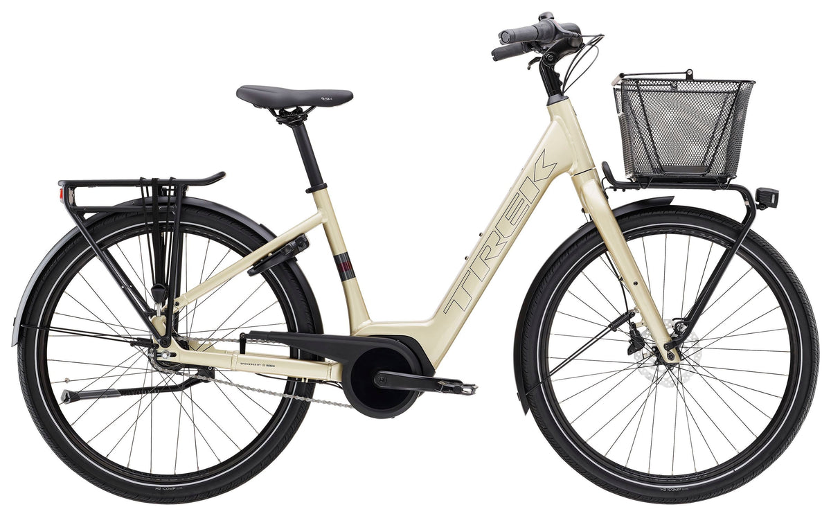 Trek District+ 1C Lowstep – sähkökaupunkipyörä, 40 Nm, 400 Wh