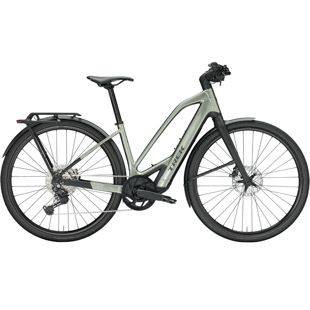 Trek FX+ 7 Midstep – sähköhybridipyörä, 50 Nm, 360 Wh