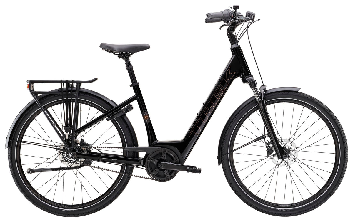 Trek District+ 2 Belt Lowstep – sähkökaupunkipyörä, 50 Nm, 400 Wh