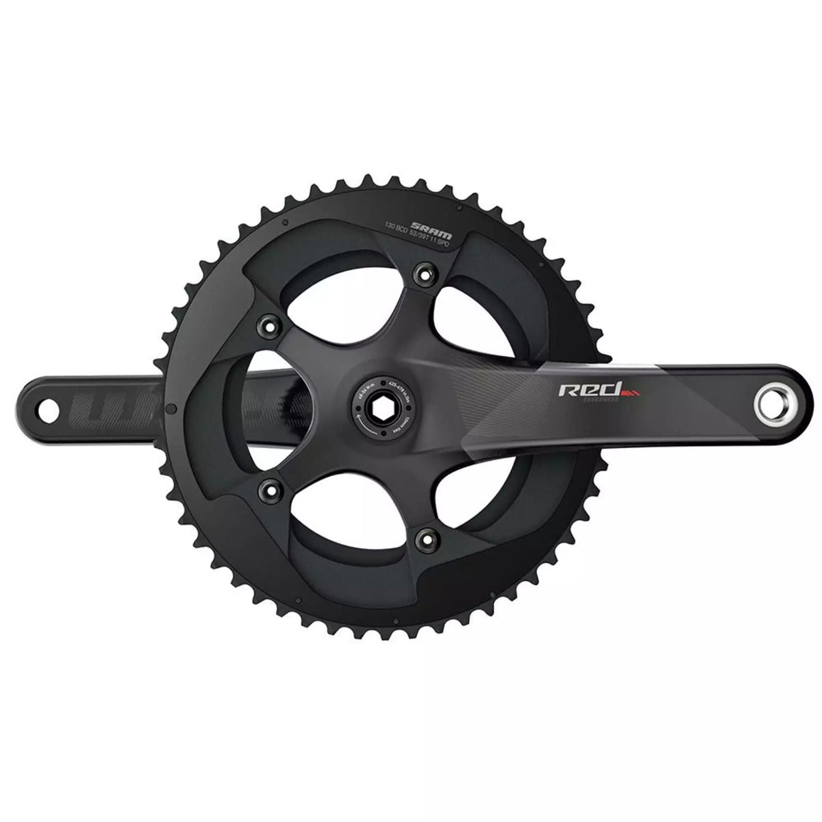 SRAM RED22 GXP 53/39 172.5 mm – Maantiekampisarja, Exogram, Quarq-tehomittari