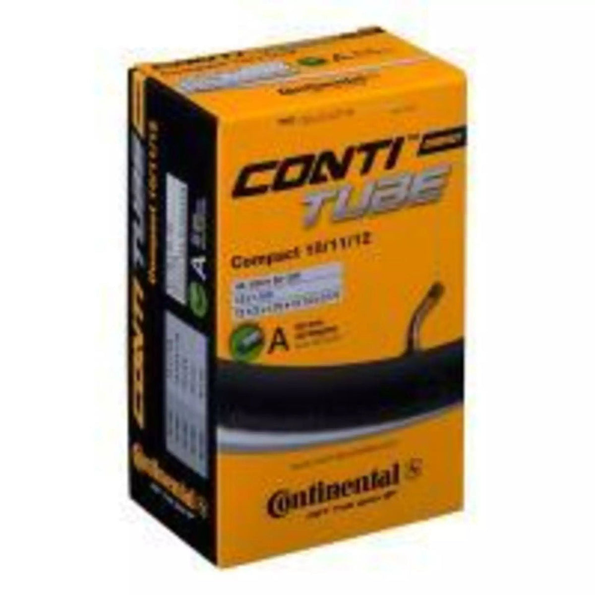Continental Sisärengas 10/11/12" Schrader taivutettu venttiili