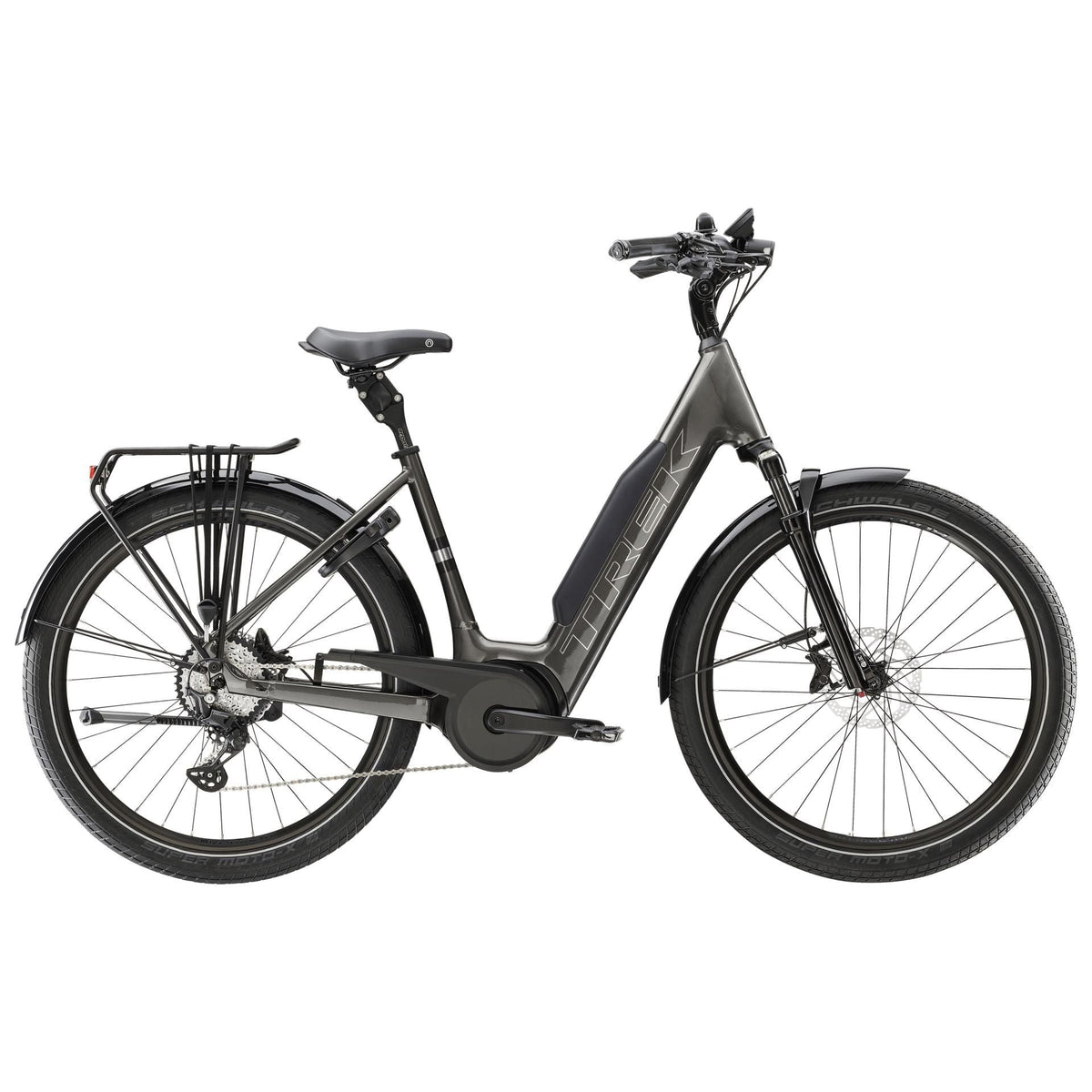 Trek Verve+ 5 Lowstep – sähköhybridipyörä, 75 Nm, 800Wh