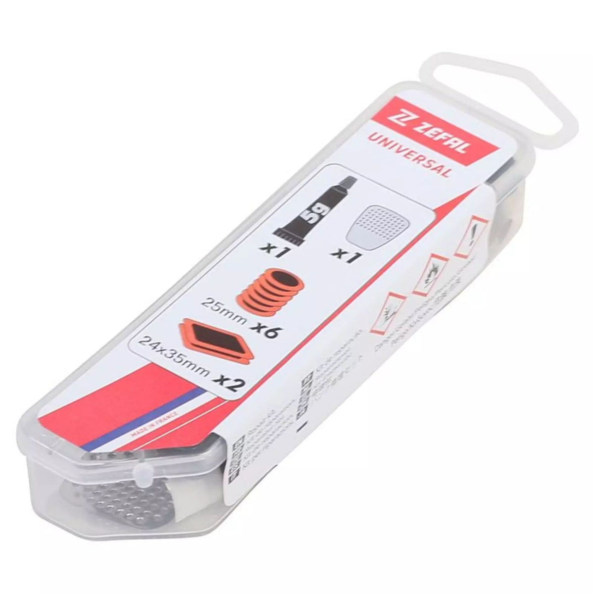 Zefal Paikkarasia Universal Repair Kit – 7 paikkaa, liima, hiomaraspi
