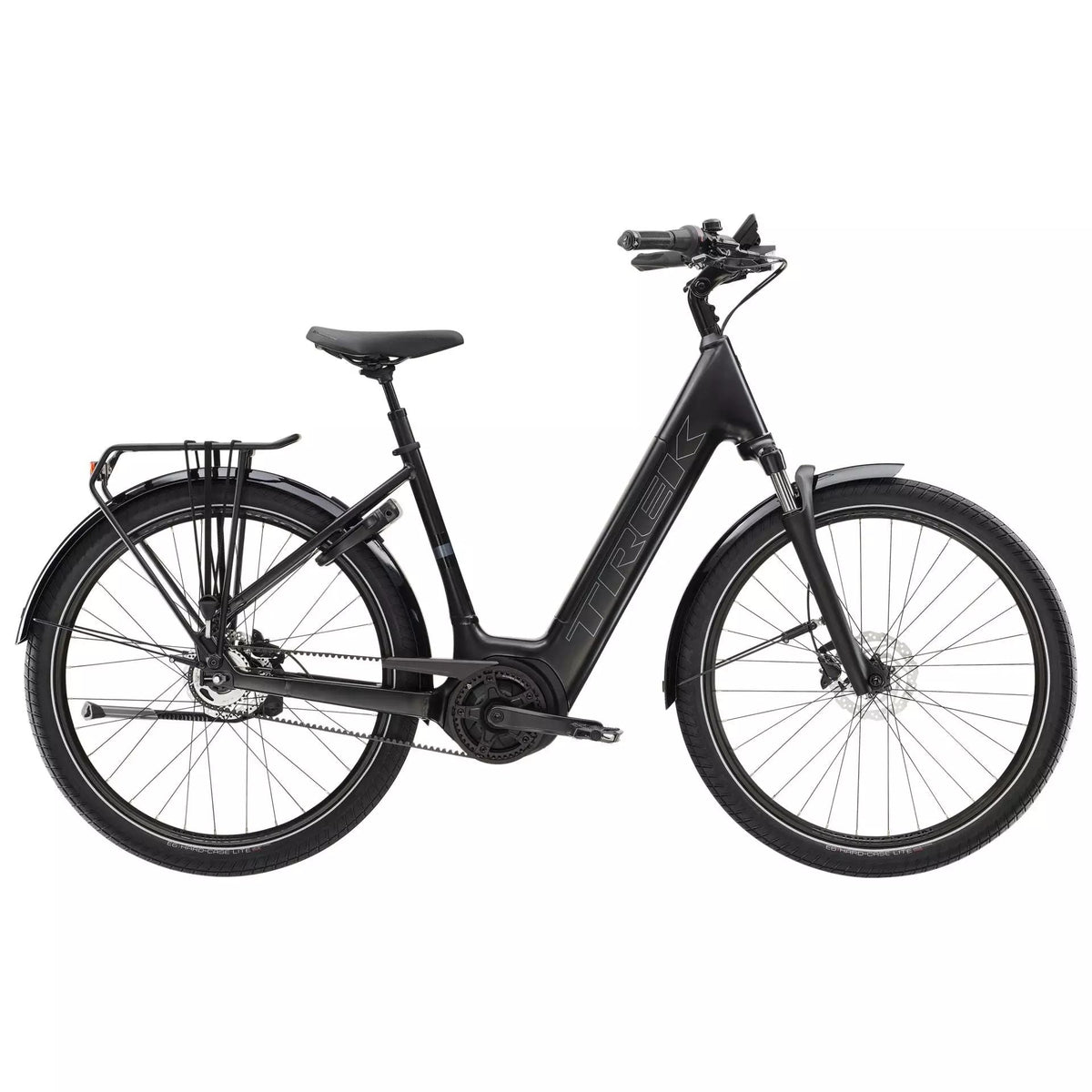 Trek District+ 4 Lowstep – sähkökaupunkipyörä, 75 Nm, 545 Wh