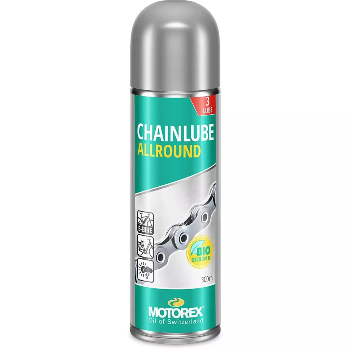 Motorex Chainlube Allround Aerosol – ketjuvoiteluaine pyörille, 300 ml