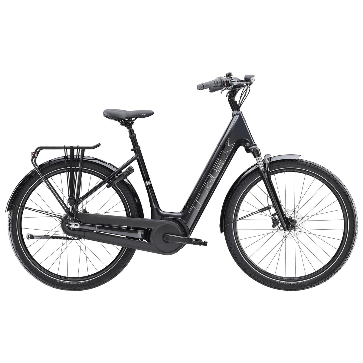 Trek District+ 3 Lowstep – sähkökaupunkipyörä, 50 Nm, 545 Wh