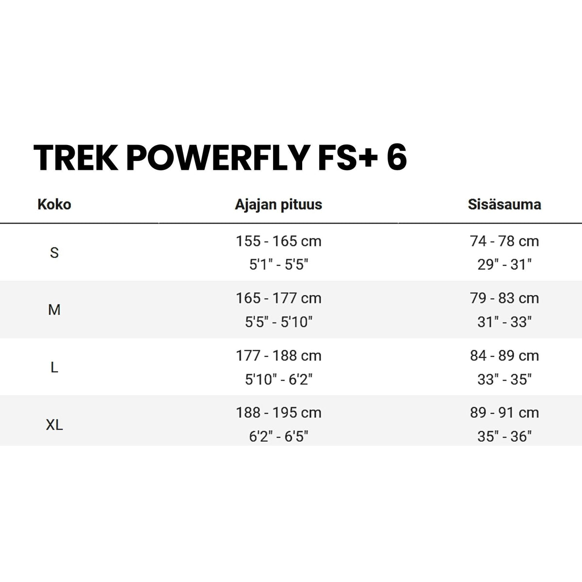 Trek Powerfly FS+ 6 Gen 4 – sähkömaastopyörä, 85 Nm, 800 Wh