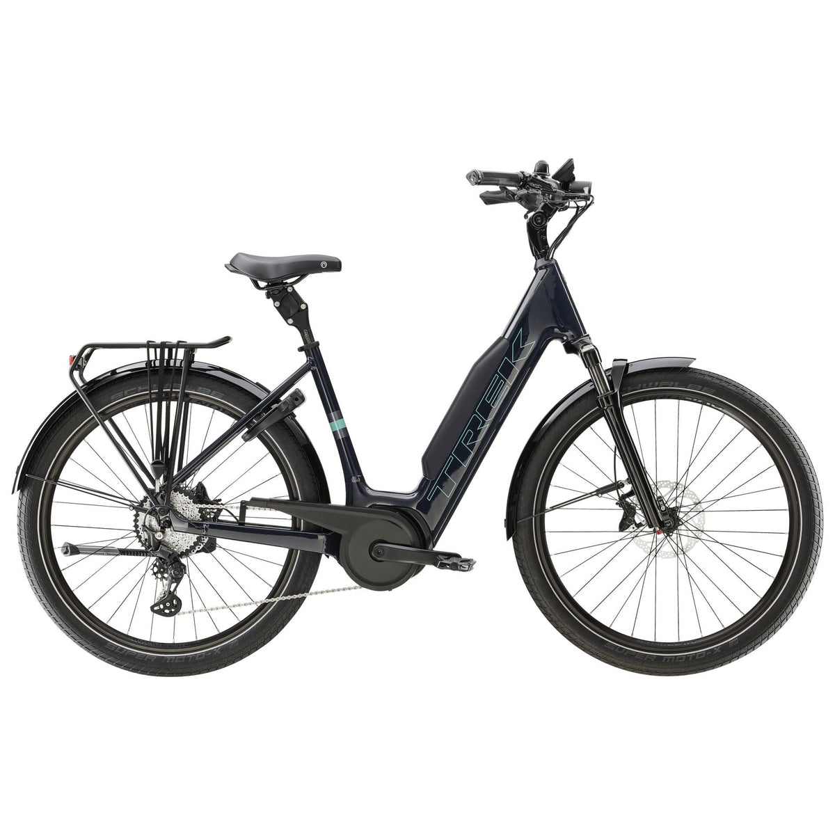 Trek Verve+ 5 Lowstep – sähköhybridipyörä, 75 Nm, 800Wh