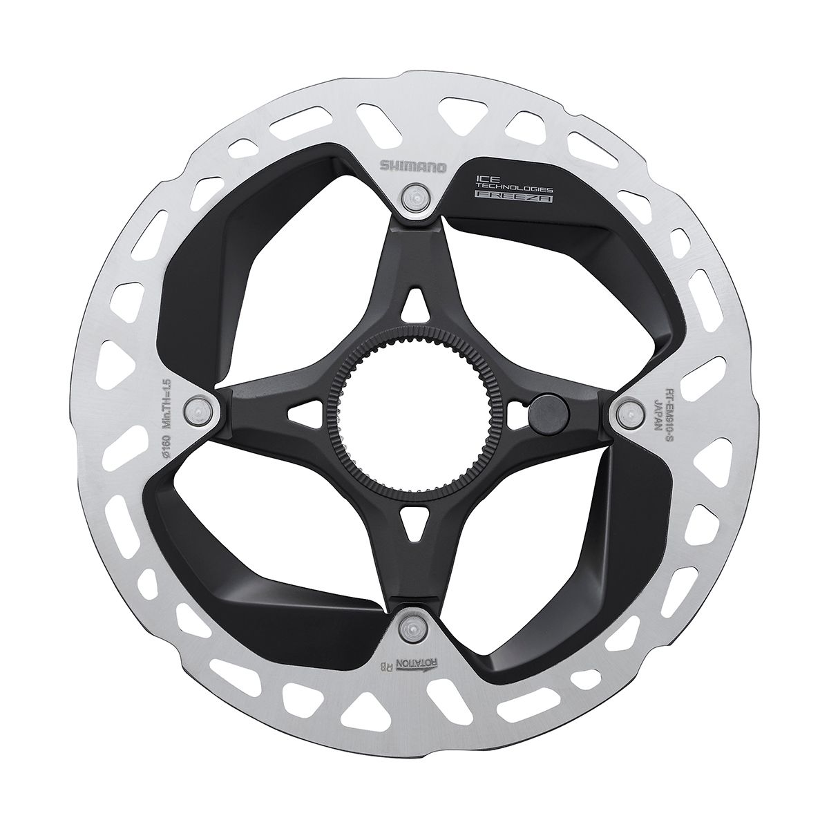 Shimano RT-EM910 – jarrulevy, 160 mm, ICE TECHNOLOGIES FREEZA
