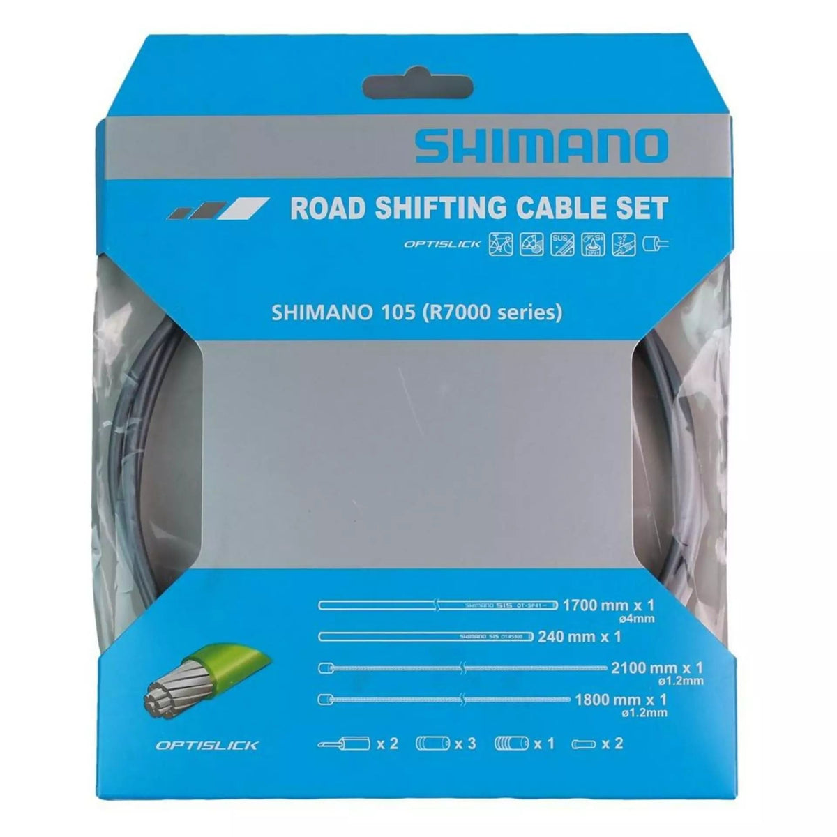 Shimano OT-RS900 Optislick – vaihdevaijerisetti, 1.2 mm OPTISLICK-pinnoite