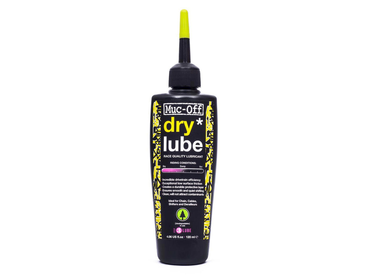 Muc-Off Dry Lube 120ml – ketjuöljy kuivaan säähän, biohajoava