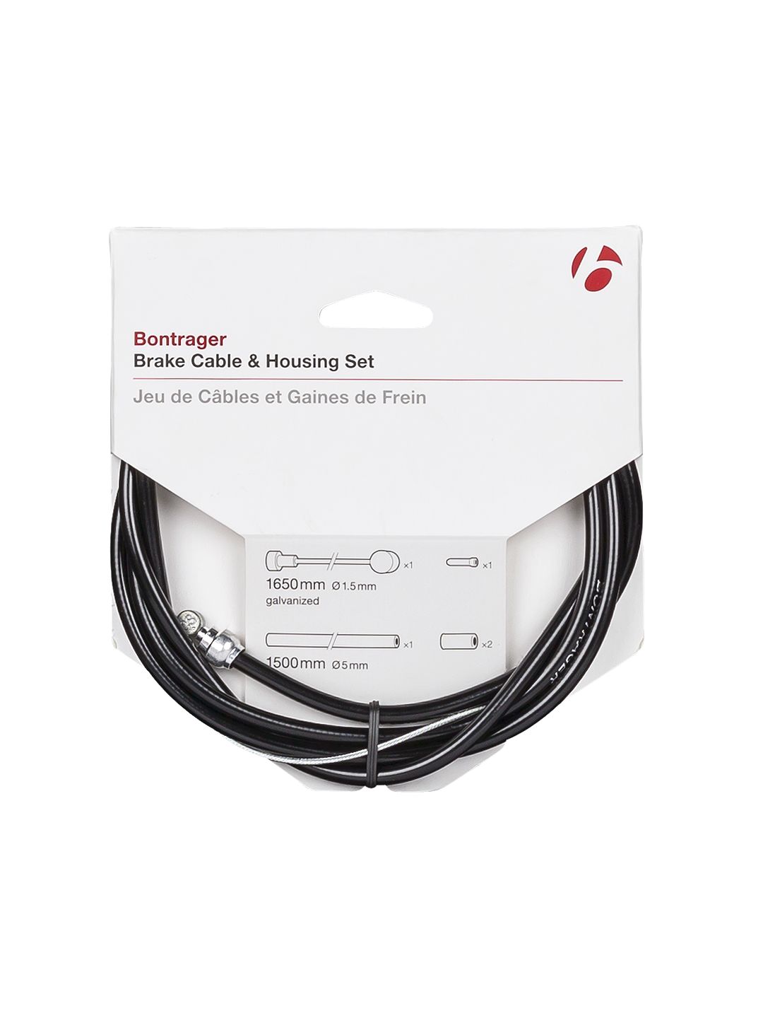 Bontrager Brake Cable & Housing Set [CBL/HSG BNT BRK 5MM BK/ZINC]