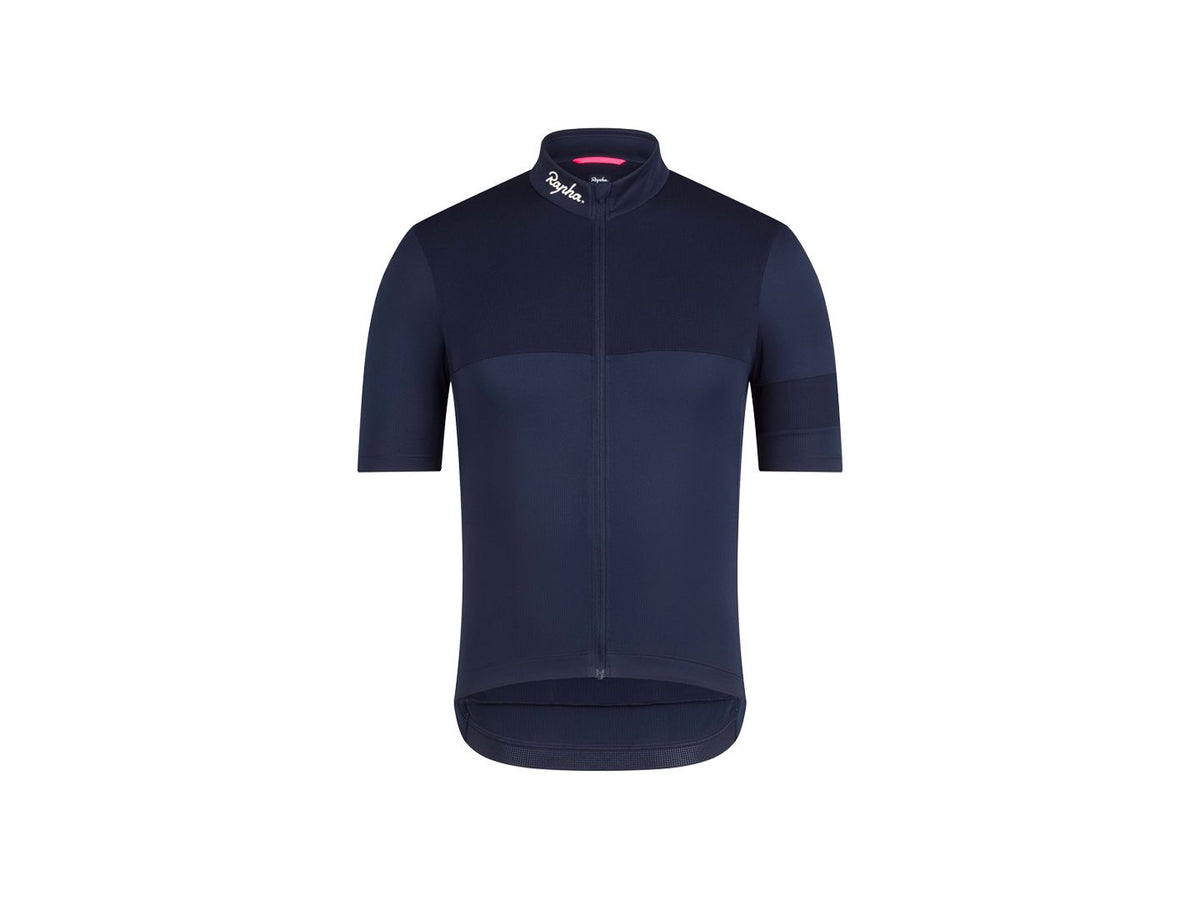 Rapha Brevet Element Men's Cycling Jersey M, dark blue/white
