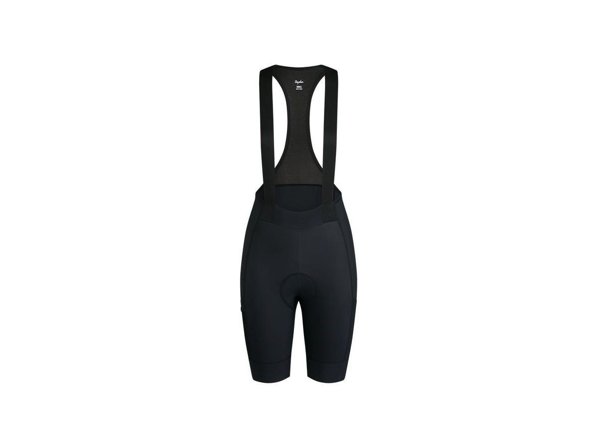 Rapha Women's Brevet Element Cargo Cycling Bib Shorts S, Musta