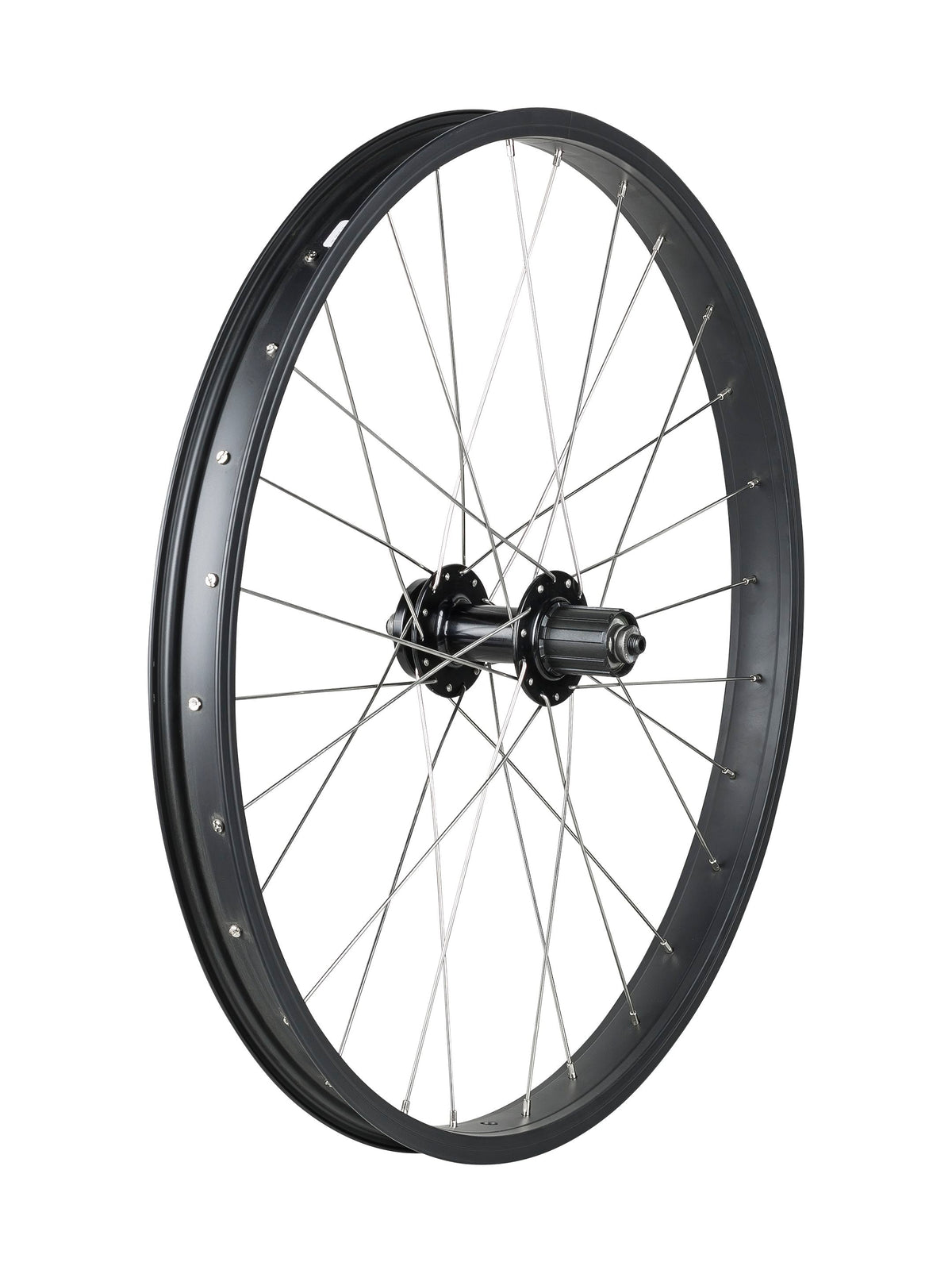 Trek Kids' 28 Hole 24"" 6-Bolt Disc Wheel [WLR TRK DC2241/J35 24 141QR BK]