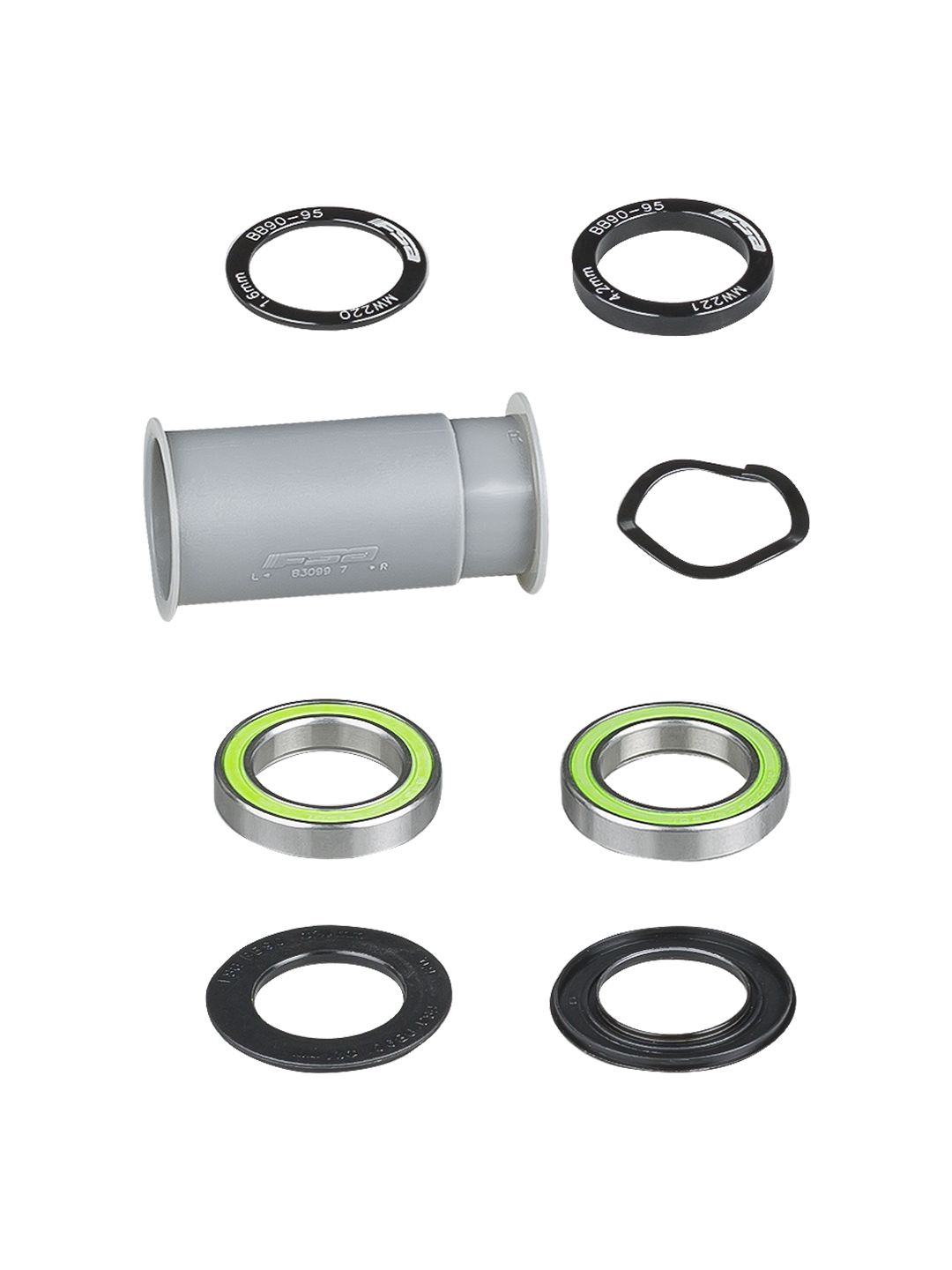 Trek Integrated BB90/95 FSA Bearing Kit [BB TRK MDN FSA AL KIT]