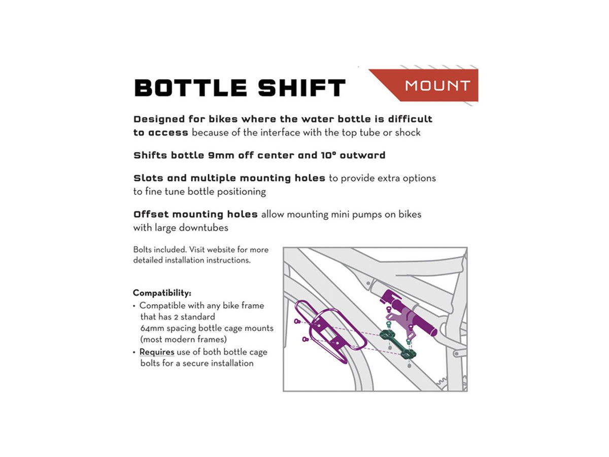 Wolf Tooth B-RAD Bottle Shift [CAGE WTC B-RAD BTL SHIFT BK]
