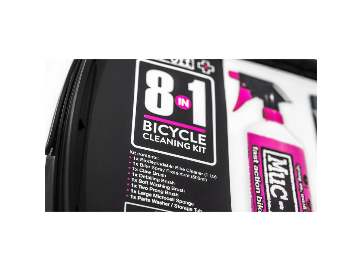 Muc-Off 8-in-1 Bike Cleaning Kit – pyörän puhdistussarja, Nano Tech