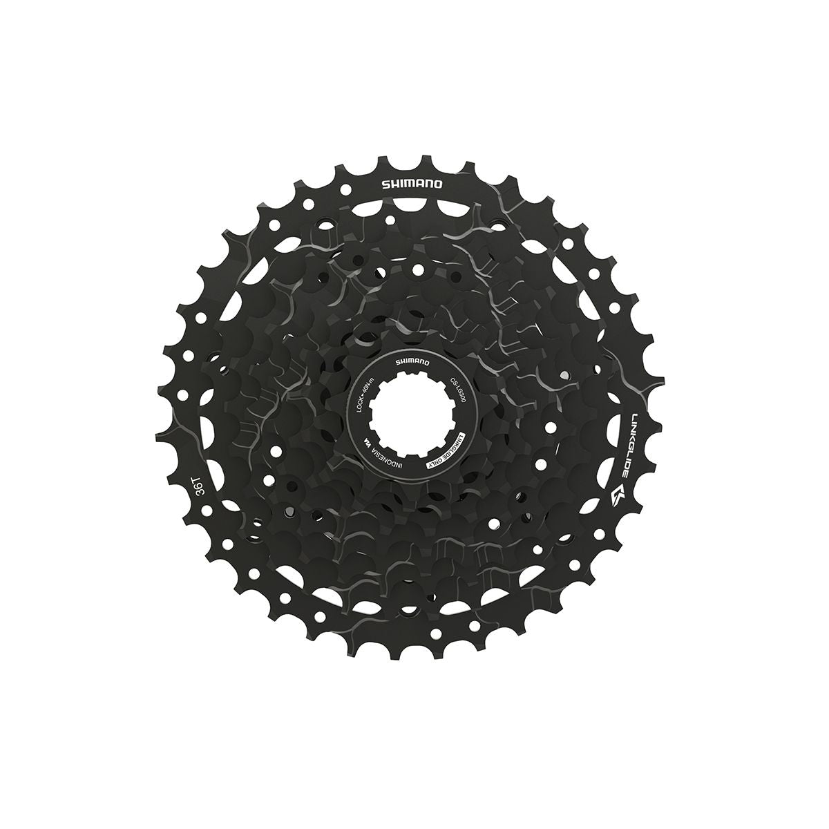 Shimano CS-LG300-9 – 9-vaihteinen kasetti, 11-36T LinkGlide